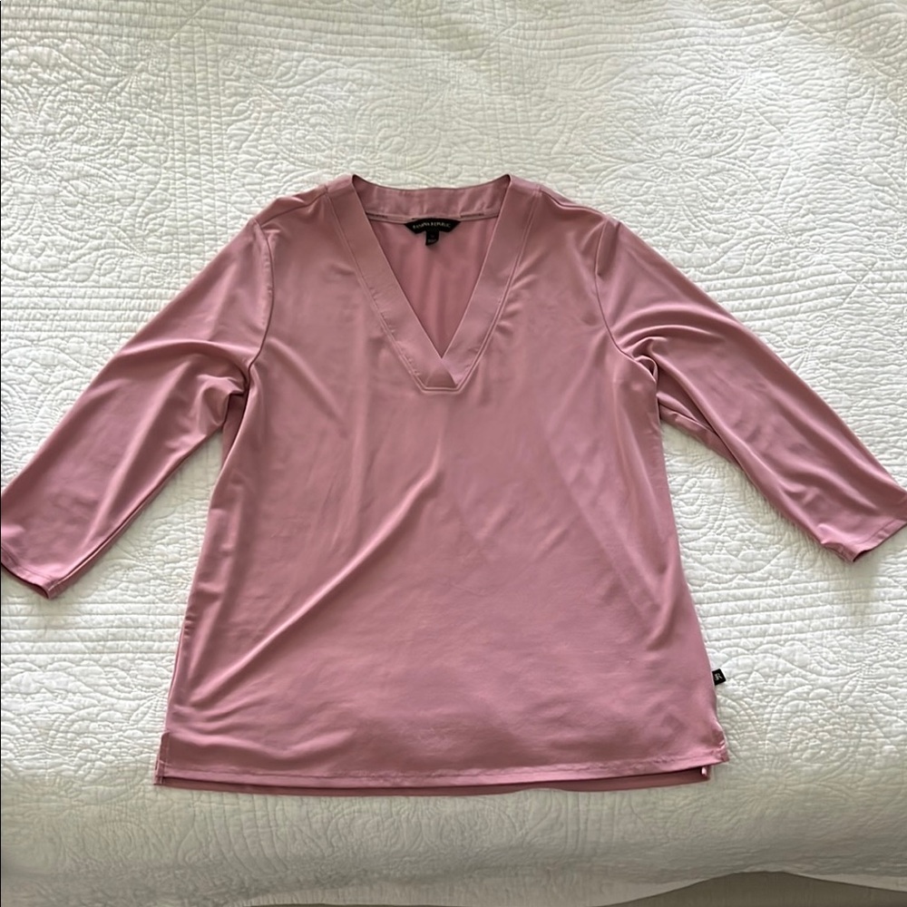 Banana Republic Pink 3/4 Sleeve Relaxed Blouse